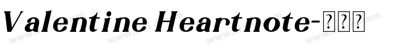 Valentine Heartnote字体转换